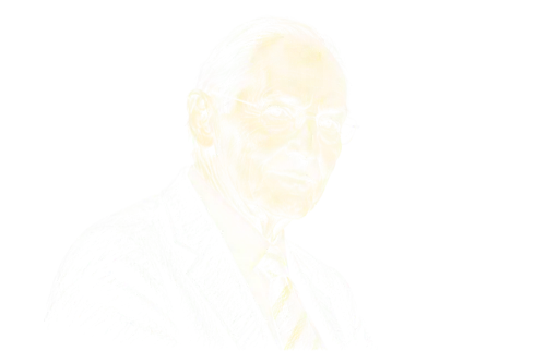 Retrato a tiza de John Bogle