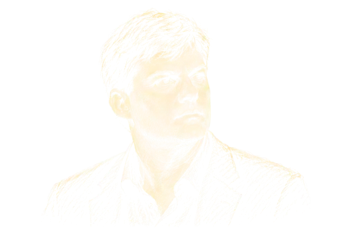 Retrato a tiza de Michael Burry
