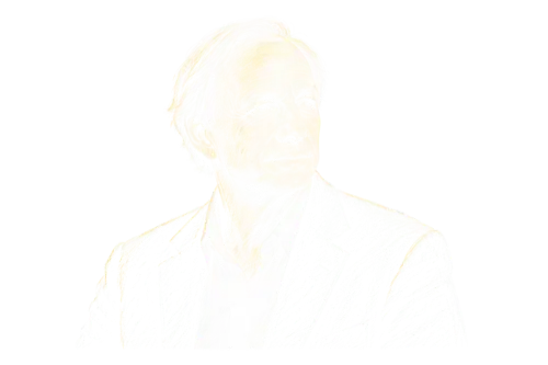 Retrato a tiza de Ray Dalio