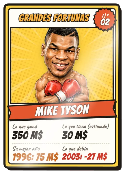 Cromo E02 de Grandes Fortunas: Mike Tyson