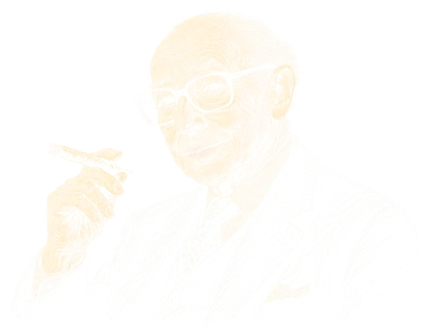 Retrato a tiza de André Kostolany